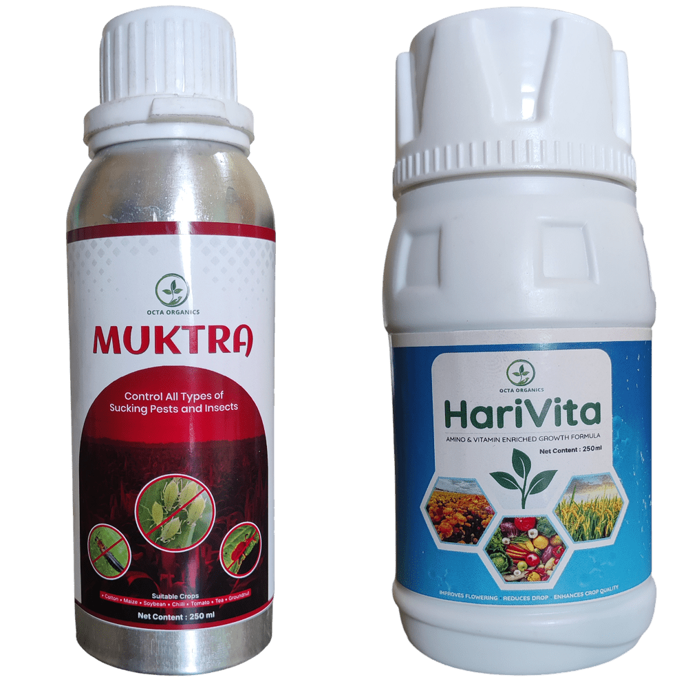 Muktra (100ML) + HariVita (100ML) Combo - Octa Organics and Fertilizers Pvt. Ltd.