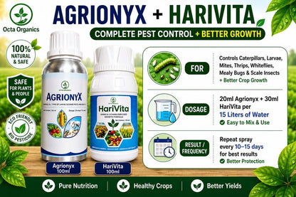 Agrionyx + HariVita Combo – Complete Pest Control & Growth - Octa Organics and Fertilizers Pvt. Ltd.