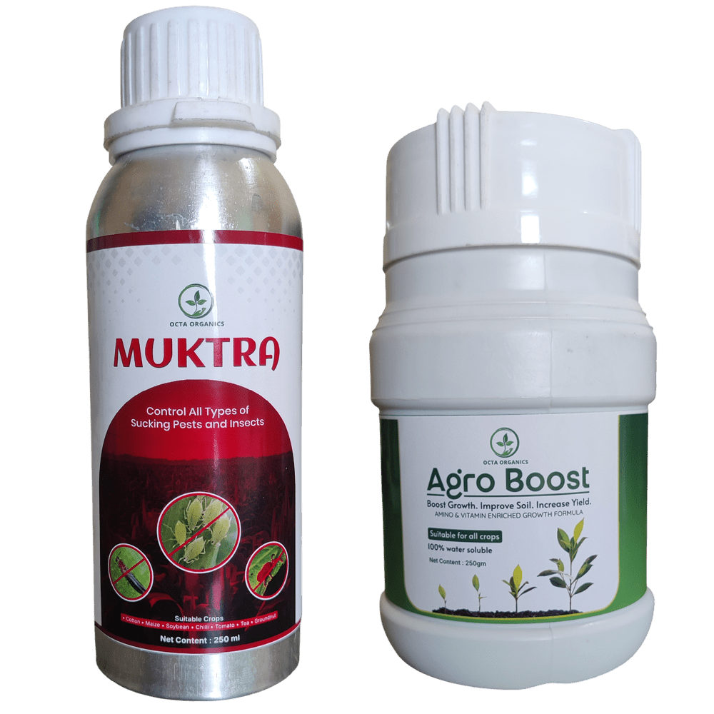 Muktra (100ML) + AgroBoost (250GM) Combo - Octa Organics and Fertilizers Pvt. Ltd.