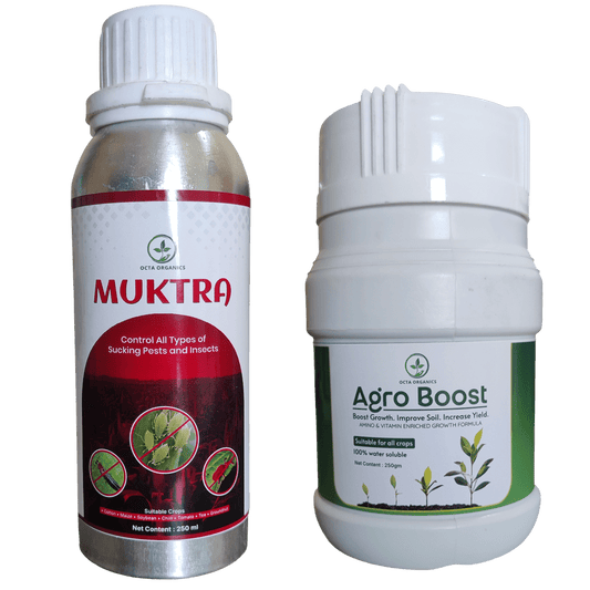 Muktra (100ML) + AgroBoost (250GM) Combo - Octa Organics and Fertilizers Pvt. Ltd.