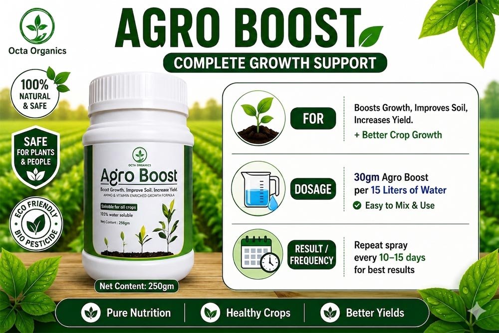 AgroBoost – Organic Growth Booster for All Crops - Octa Organics and Fertilizers Pvt. Ltd.