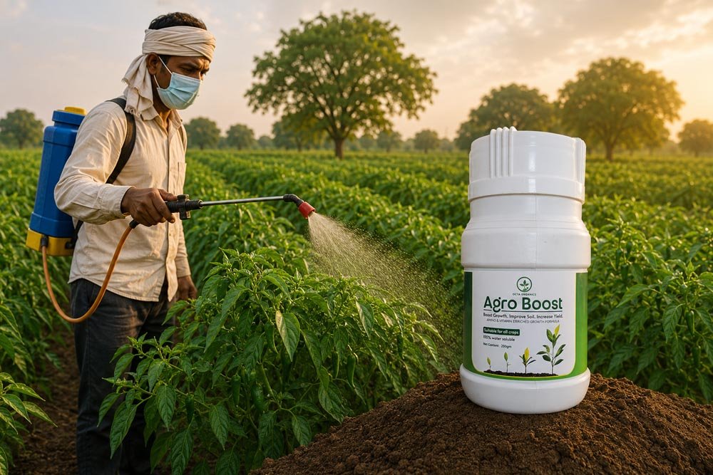 AgroBoost – Organic Growth Booster for All Crops - Octa Organics and Fertilizers Pvt. Ltd.