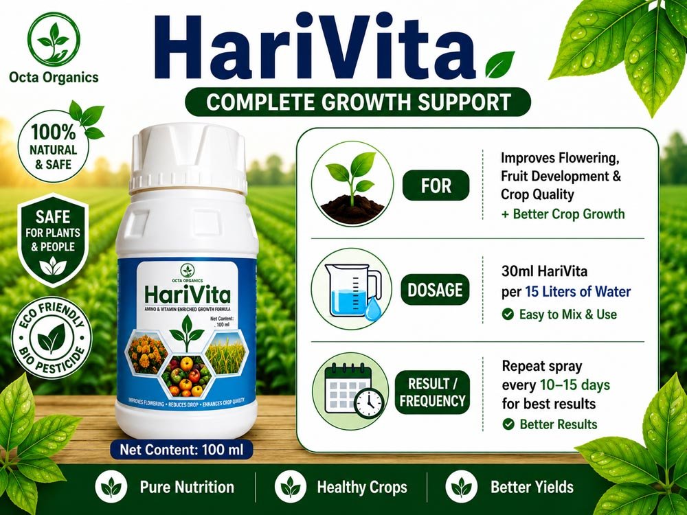 HariVita – Amino & Vitamin Enriched Growth Formula - Octa Organics and Fertilizers Pvt. Ltd.