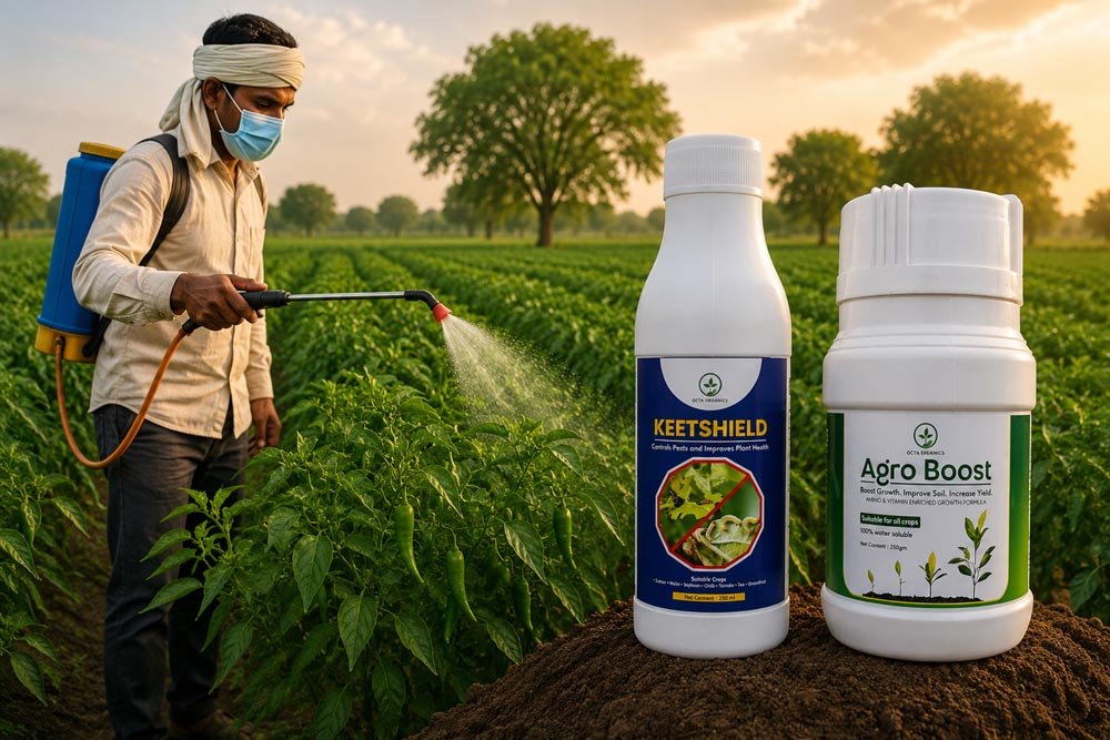KeetShield + AgroBoost Combo – Larvae Control & Soil Booster - Octa Organics and Fertilizers Pvt. Ltd.