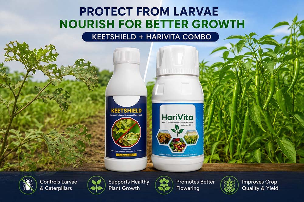 KeetShield (100ML) + HariVita (100ML) Combo - Octa Organics and Fertilizers Pvt. Ltd.