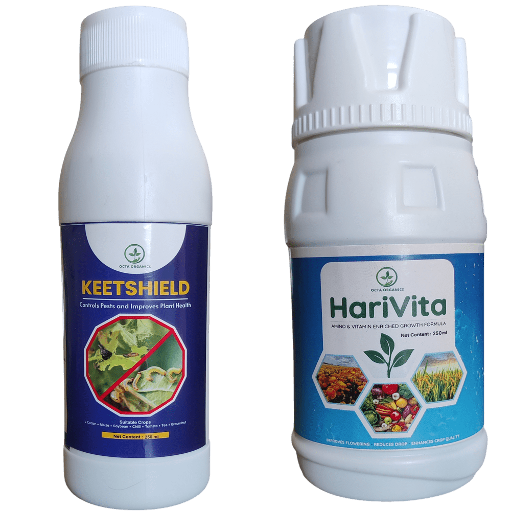 KeetShield (100ML) + HariVita (100ML) Combo - Octa Organics and Fertilizers Pvt. Ltd.
