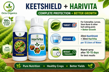 KeetShield (100ML) + HariVita (100ML) Combo - Octa Organics and Fertilizers Pvt. Ltd.