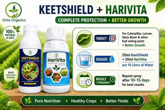 KeetShield (100ML) + HariVita (100ML) Combo - Octa Organics and Fertilizers Pvt. Ltd.